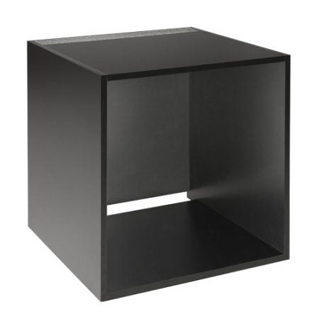 Cubo in legno laminato nero